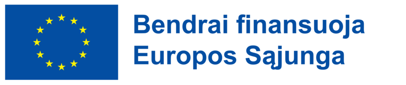 Bendrai finansuoja Europos Sąjungta logotipas
